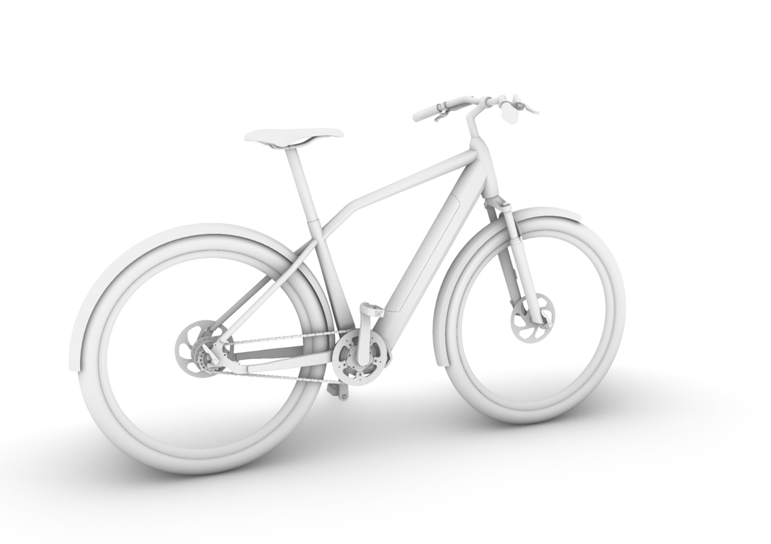 Modello 3D bici e-tool uomo