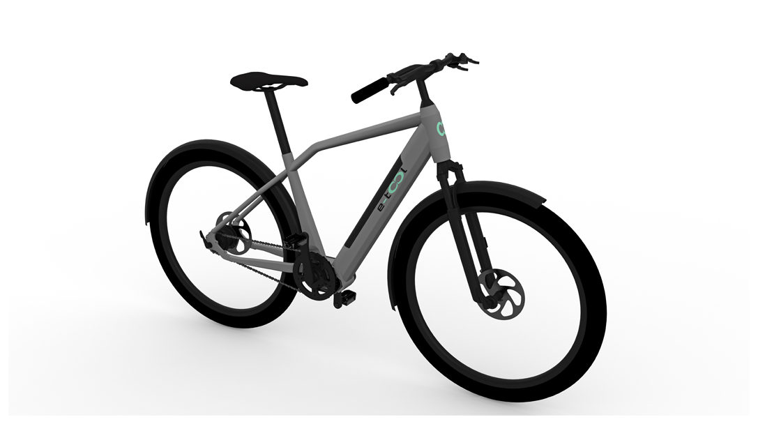Rendering bici e-tool uomo