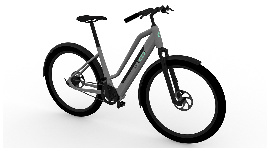 Rendering bici e-tool donna